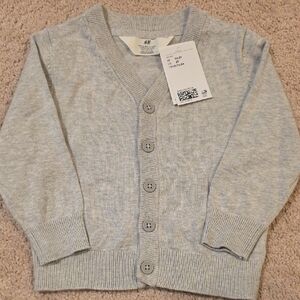 H&M Heather Gray Knit Cardigan